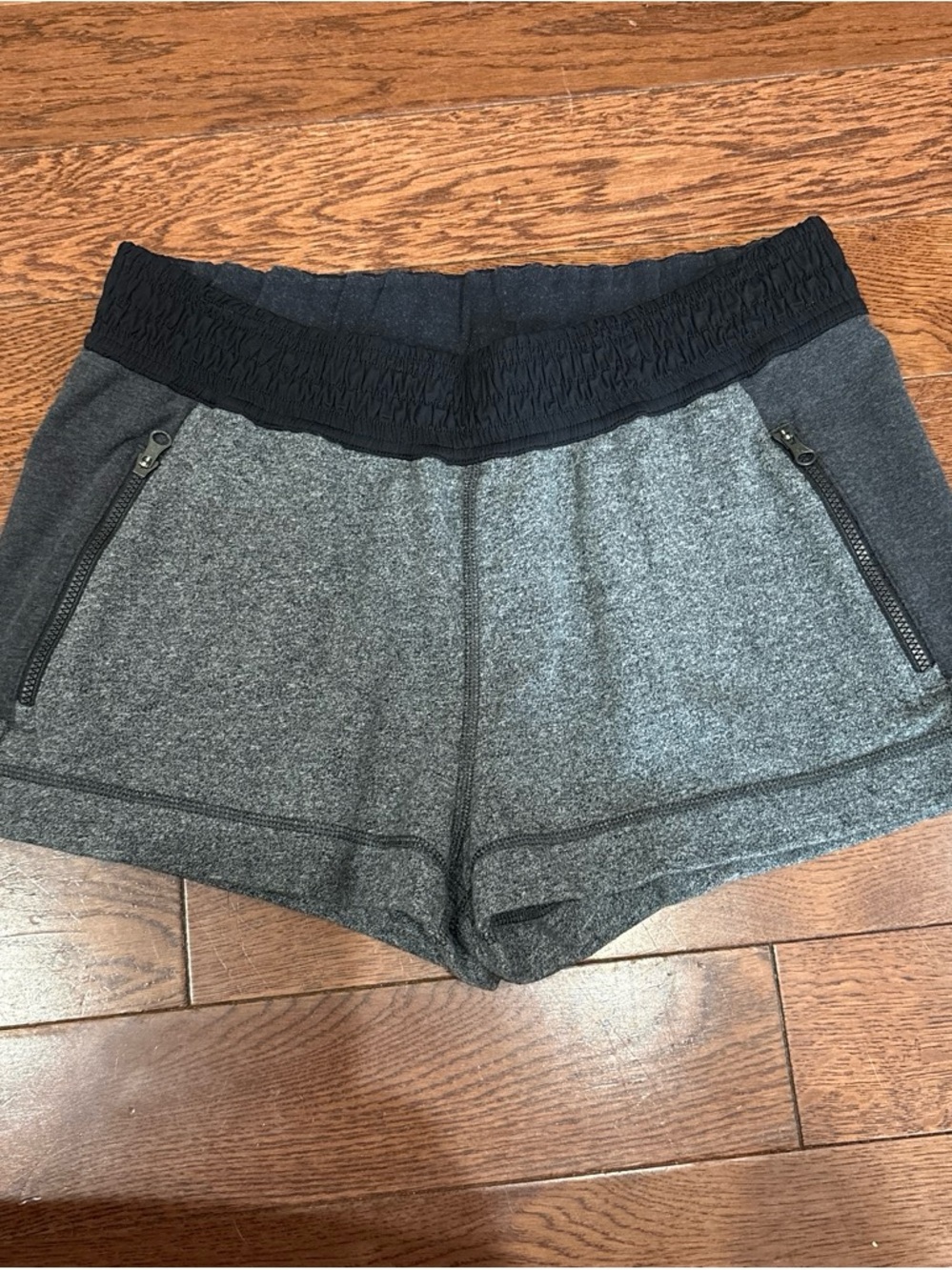 lululemon athletica Gray Shorts with Black Waistband